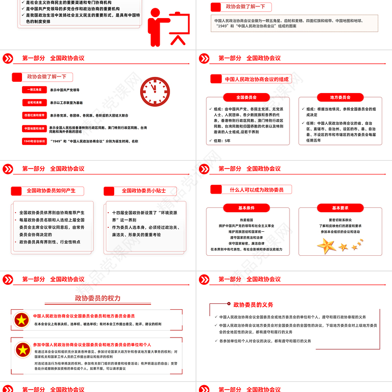 2023十四届全国两会解读两会知识手抄PPT党政风十四届全国两会解读专题党课课件模板下载