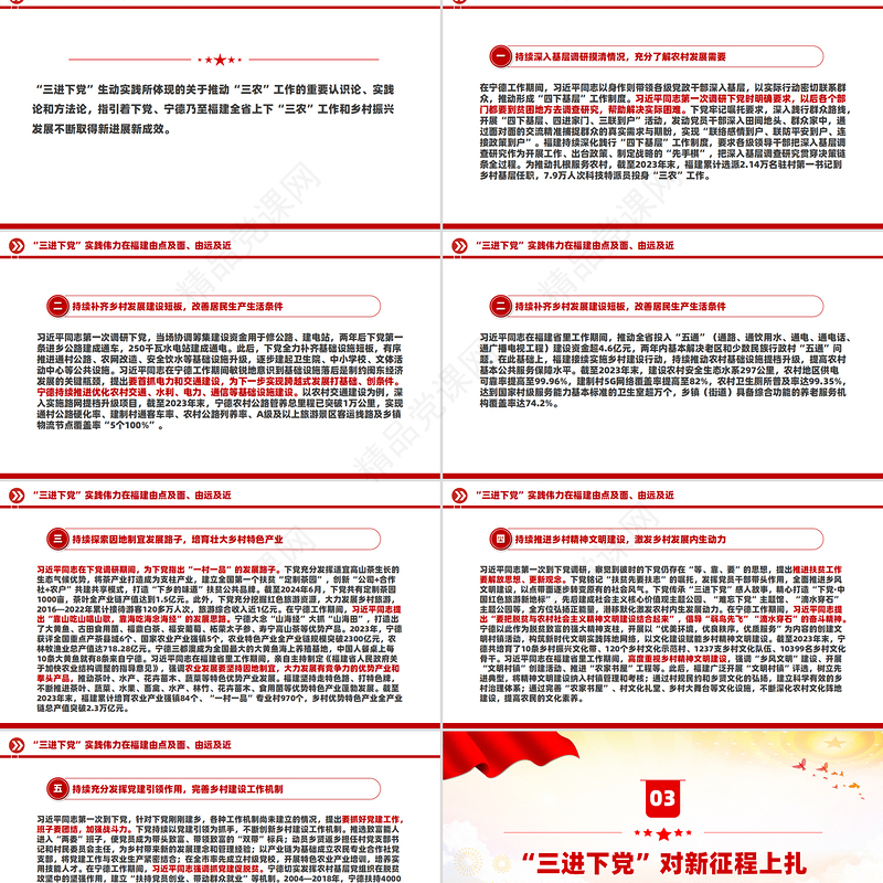 大气精美三进下党的生动实践和重要启示PPT党课课件
