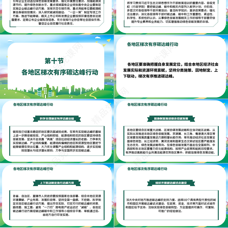 2030年前碳达峰行动方案PPT推动能源消费革命引领经济社会发展绿色低碳环保党课课件