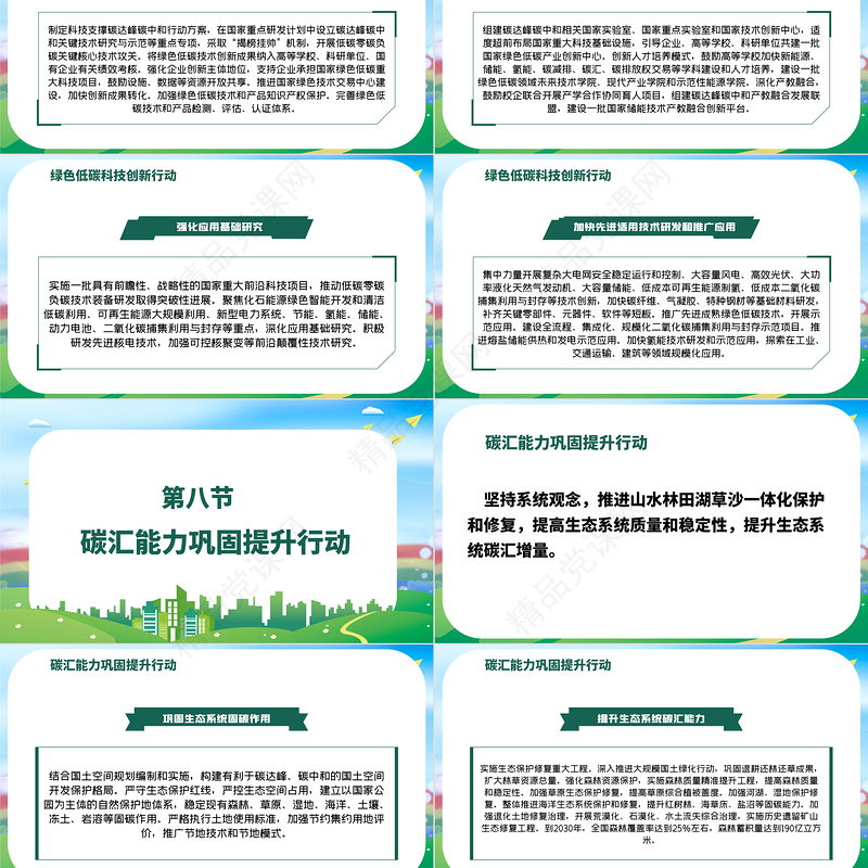 2030年前碳达峰行动方案PPT推动能源消费革命引领经济社会发展绿色低碳环保党课课件