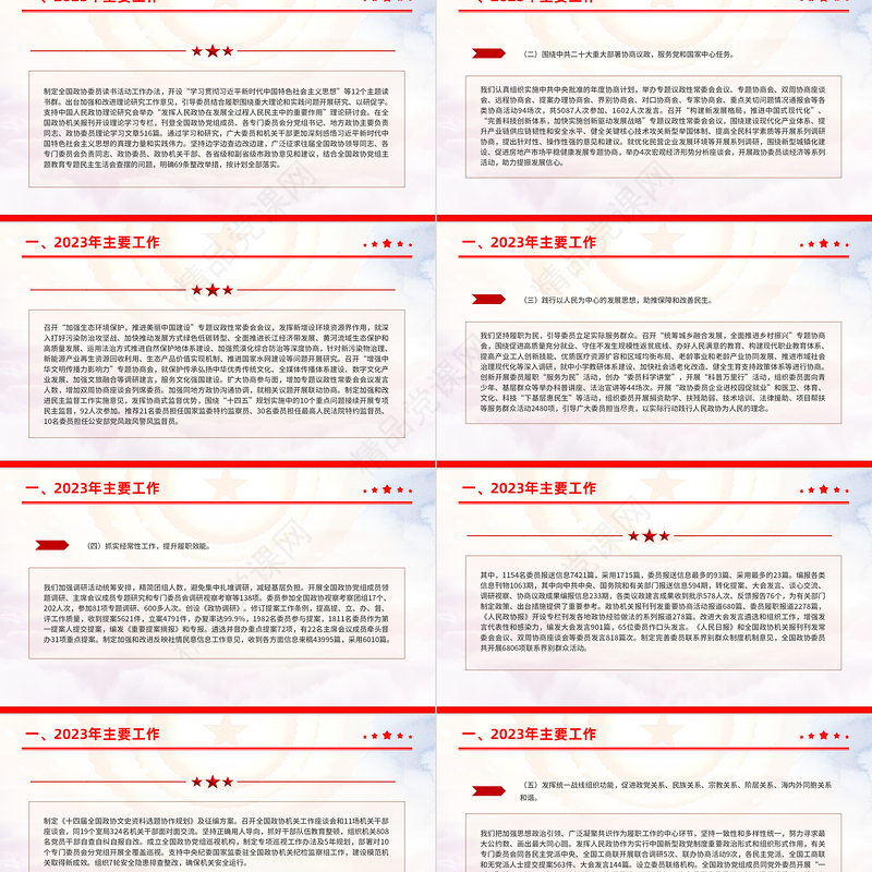 红色大气2024中国人民政治协商会议全国委员会常务委员会工作报告PPT下载