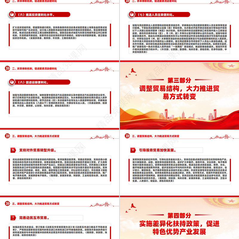 国务院关于支持沿边重点地区开发开放若干政策措施的意见PPT下载