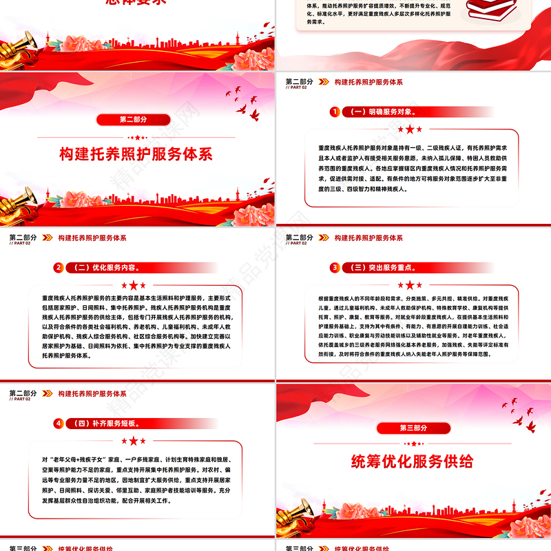 党政风关于加强重度残疾人托养照护服务的意见PPT课件