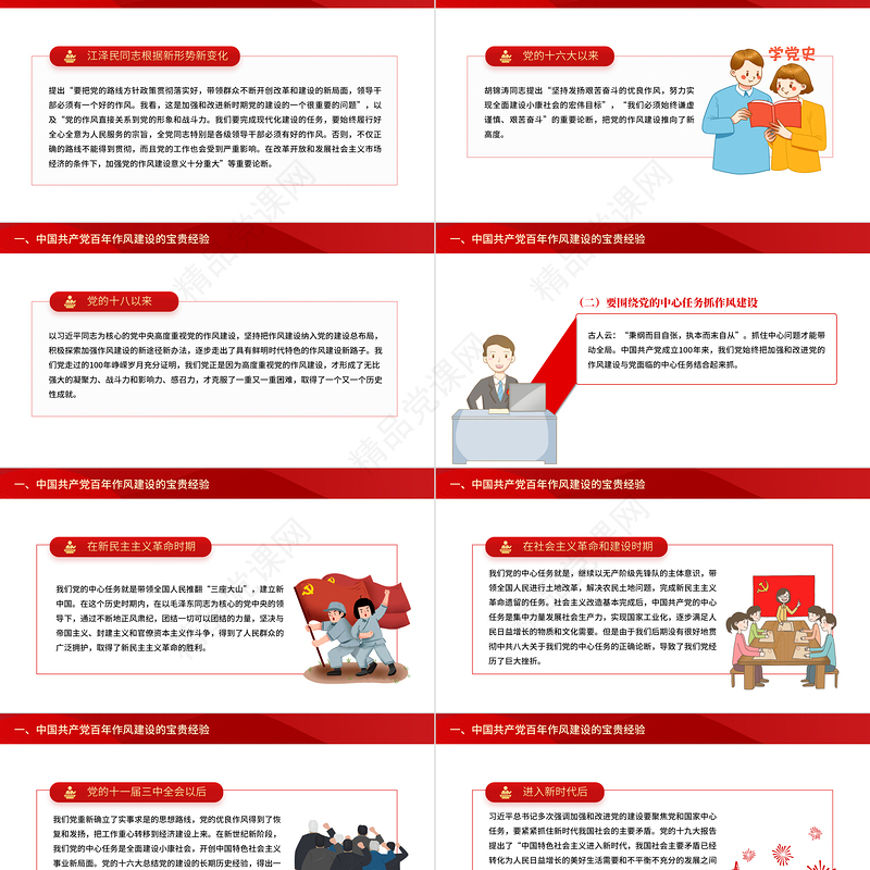 中国共产党百年作风建设宝贵经验与新时代作风建设重要贡献PPT党政风党员干部党风廉政建设党课课件