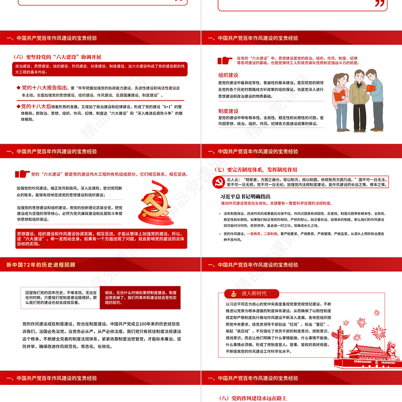 中国共产党百年作风建设宝贵经验与新时代作风建设重要贡献PPT党政风党员干部党风廉政建设党课课件