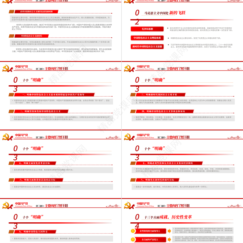 第三个历史决议怎么学学什么PPT红色大气党的百年奋斗伟大成就历史经验党员学习重点党课课件