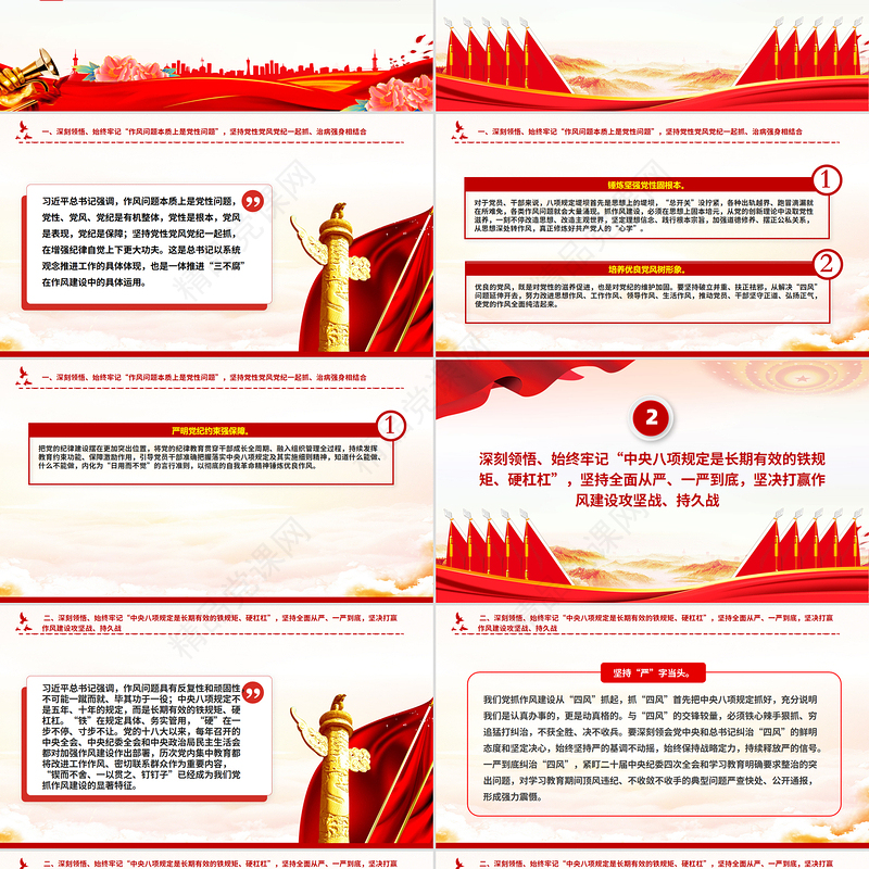 简洁实用从五个维度深刻领悟党的作风建设的重要意义PPT党课