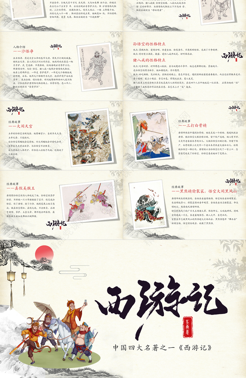四大名著之西游记名著导读PPT