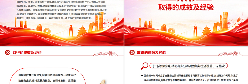 党政风深入推进作风建设总结报告PPT模板