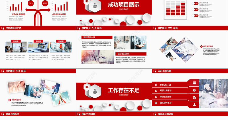 销售部工作汇报工作总结年终总结述职报告新年工作计划PPT模板