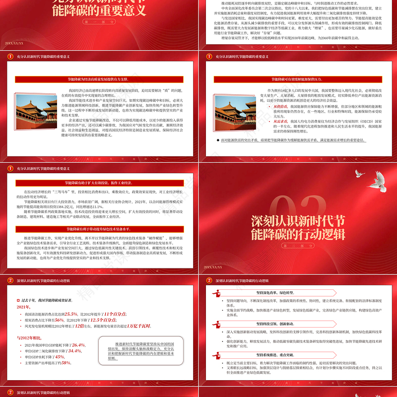 2024扎实推进新时代节能降碳PPT党政风认真学习领会习近平总书记重要指示精神专题党课