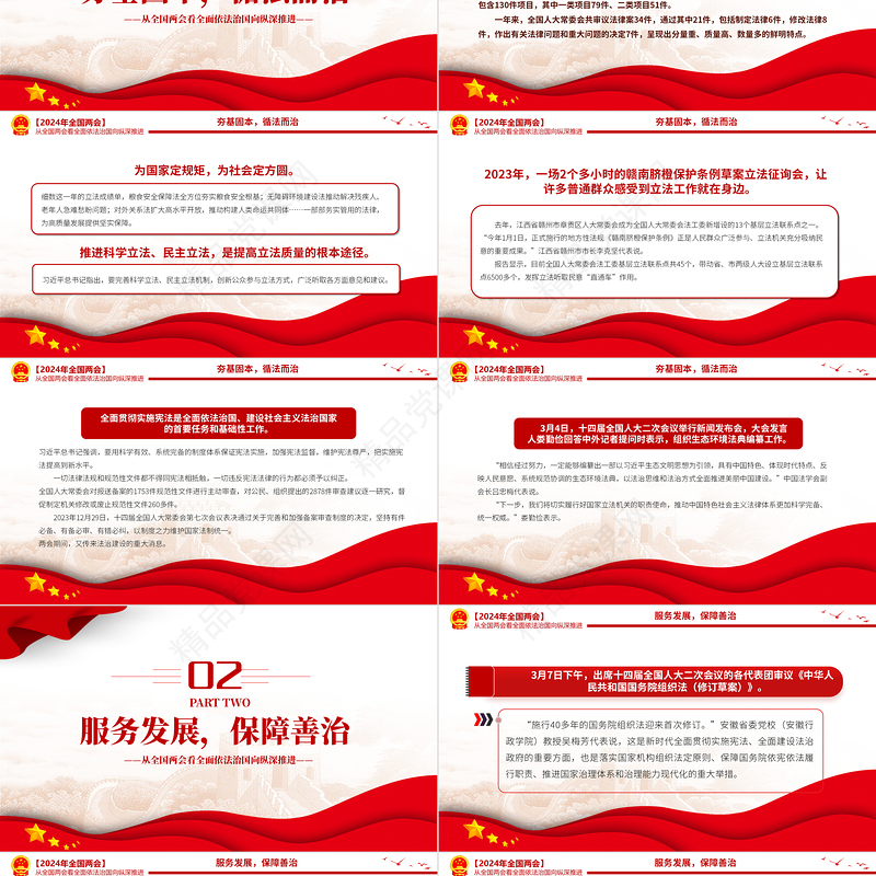 2024为中国式现代化建设提供有力保障从全国两会看全面依法治国向纵深推进PPT