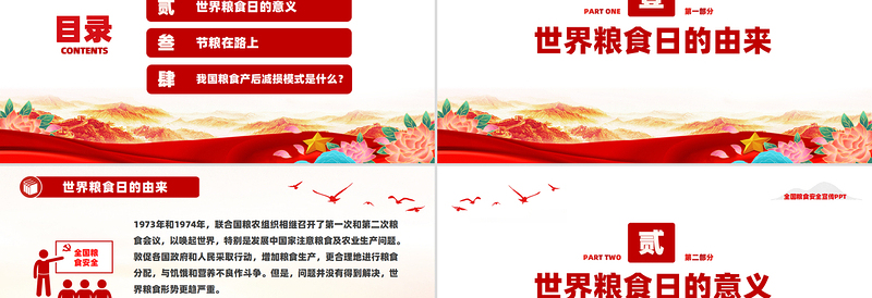 2024年全国粮食安全宣传PPT课件模板