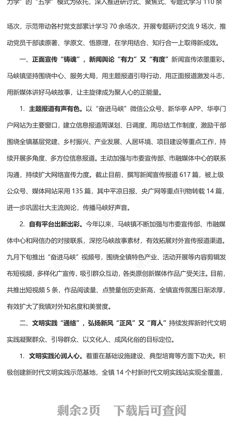 2024年宣传思想文化及意识形态工作word模板