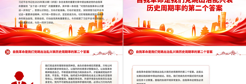 党政风对党的自我革命认识要进一步到位PPT五个进一步到位系列党课课件