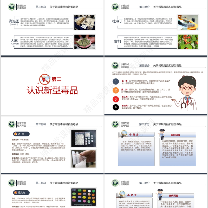 国际禁毒日珍爱生命远离毒品禁毒拒毒教育通用模板
