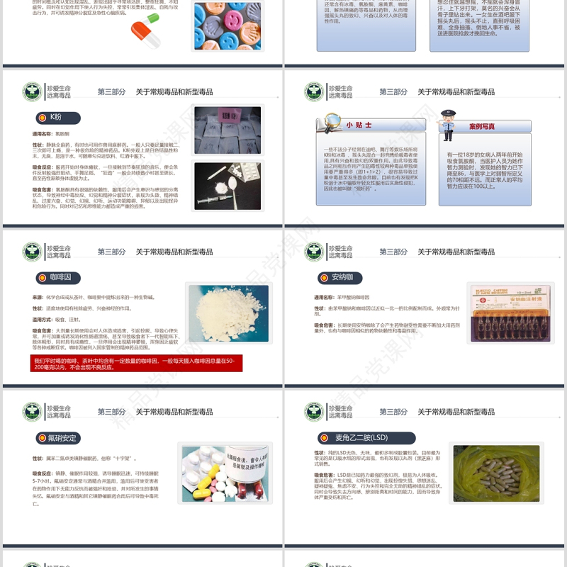 国际禁毒日珍爱生命远离毒品禁毒拒毒教育通用模板