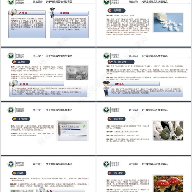 国际禁毒日珍爱生命远离毒品禁毒拒毒教育通用模板