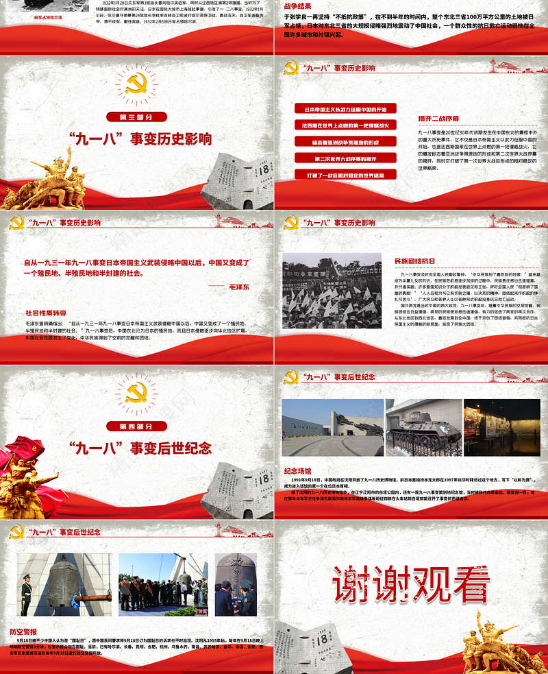 2021九一八事变90周年纪念日PPT红色铭记历史勿忘国耻珍爱和平爱国主义教育党课课件