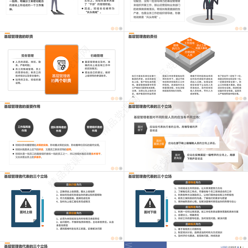 2022经理工作能力提升课程PPT简约风基层管理者班组长店长经理工作能力领导力培训