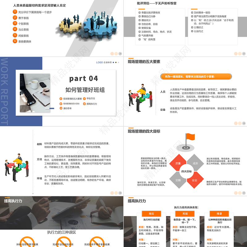 2022经理工作能力提升课程PPT简约风基层管理者班组长店长经理工作能力领导力培训