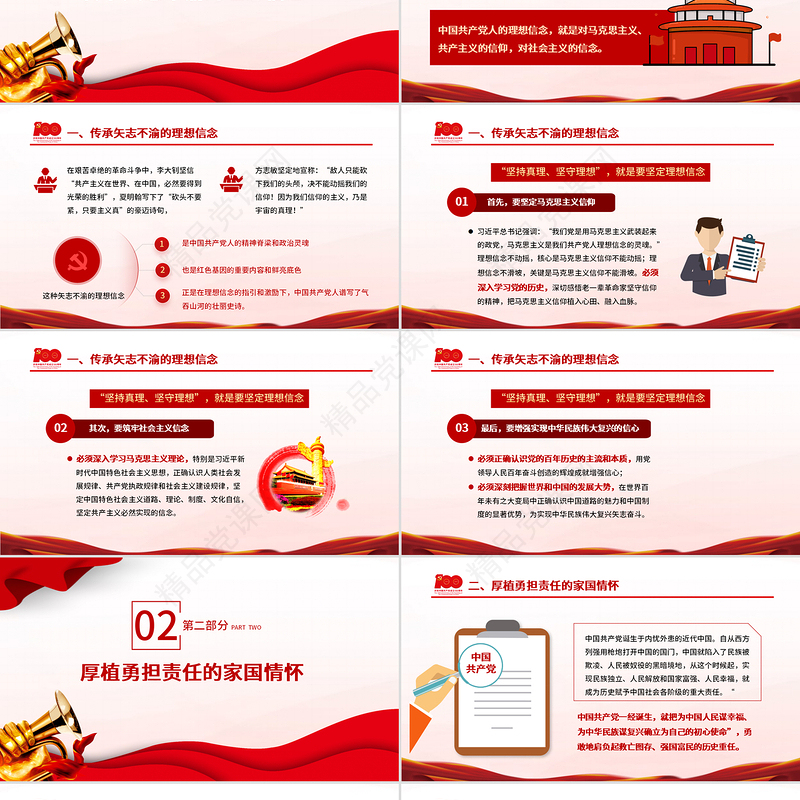 2021在弘扬伟大建党精神中传承党政风基因PPT七一重要讲话党建党课课件