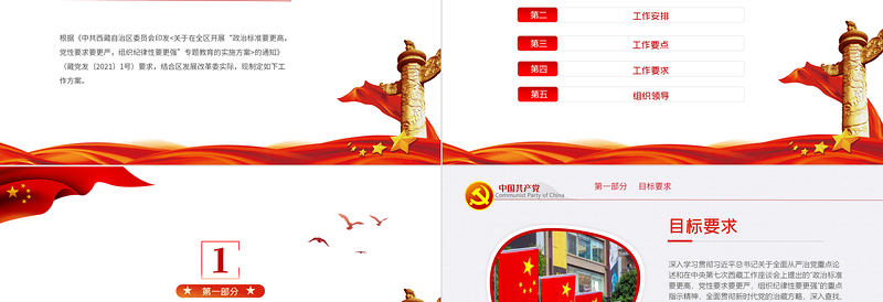 三更专题教育PPT党政风关于开展政治标准要更高党性要求要更严组织纪律性要更强专题教育工作方案党课课件