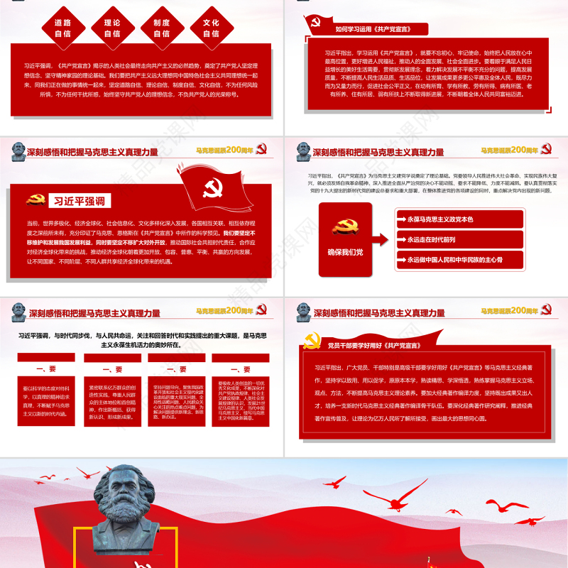 克思诞辰200周年重温共产党宣言PPT