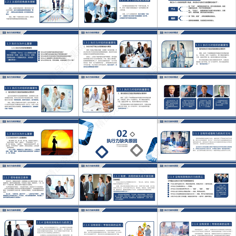 企业员工培训执行力培训PPT模板