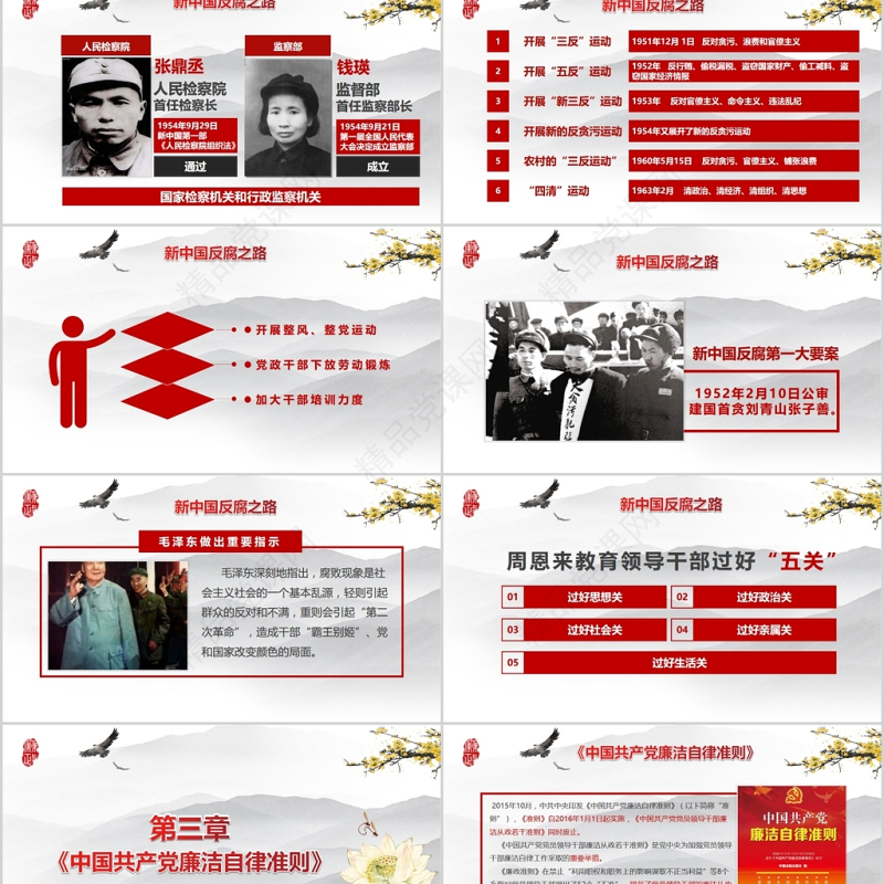 优质党员干部廉政反腐倡廉学习教育PPT