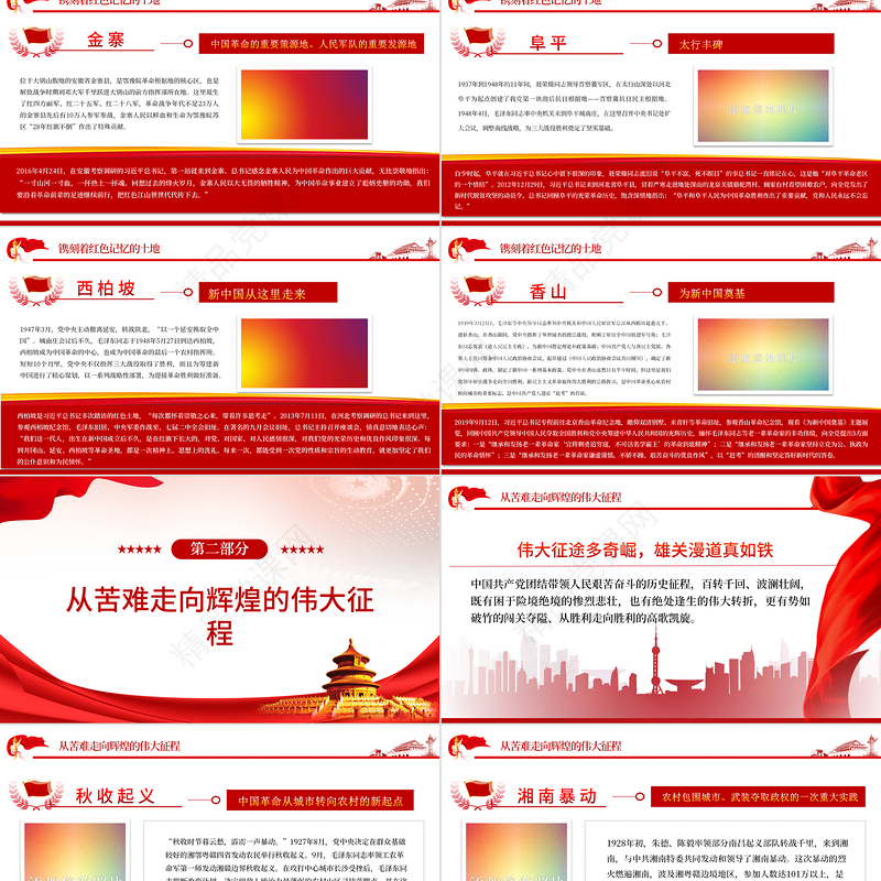 红色江山永不变色PPT2022年七一建党节喜迎党的二十大主题党日专题党课课件模板
