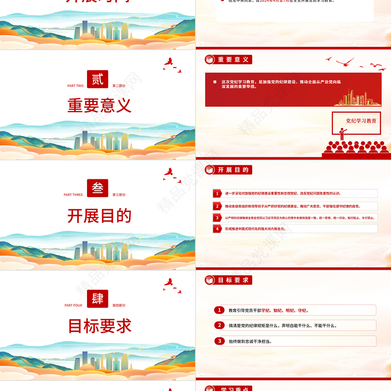 2024在全党开展党纪学习教育工作PPT精品党的纪律建设党课课件