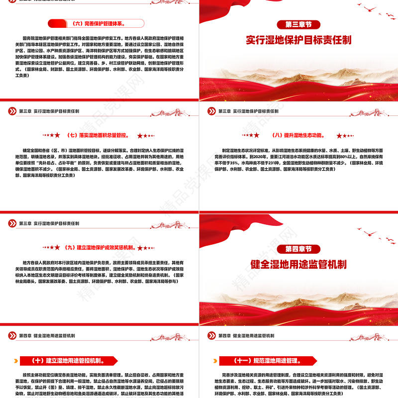 党政风关于湿地保护修复制度方案PPT课件