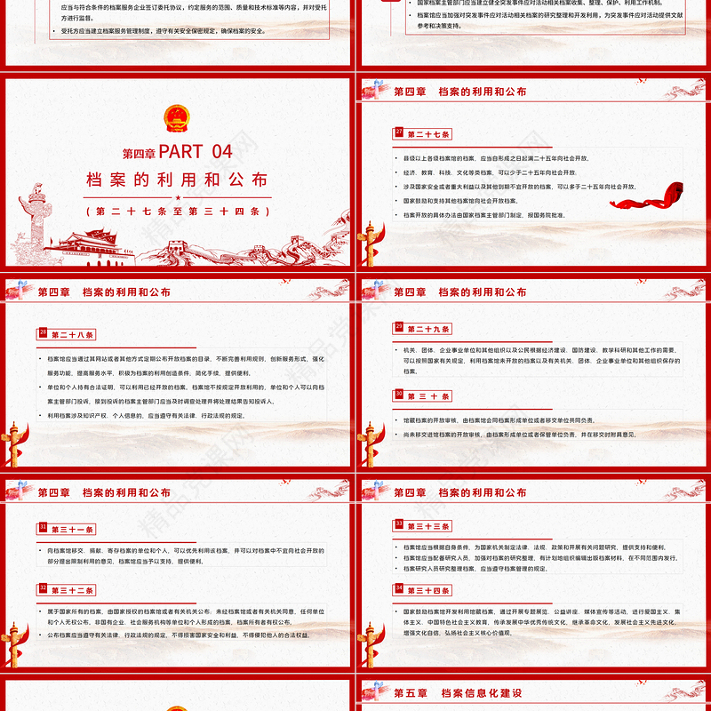 学习《中华人民共和国档案法》PPT模板