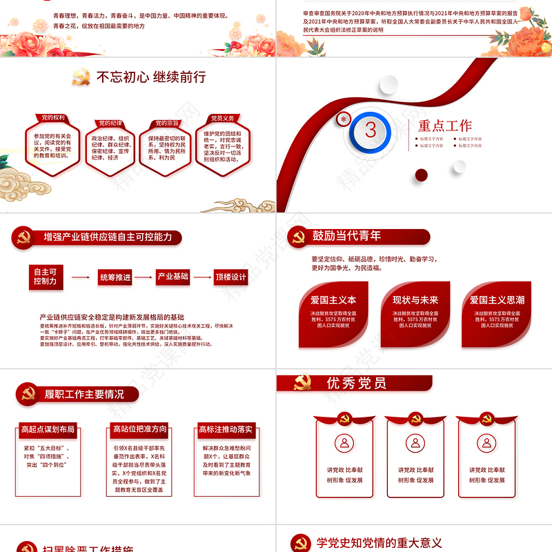 学生会换届大会PPT大气风学校学生会社团换届大会年终总结课件模板