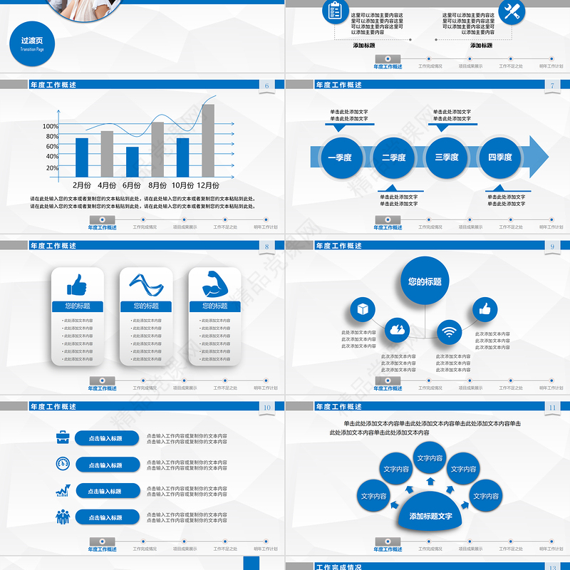 2023年工作总结汇报新年计划PPT模板下载