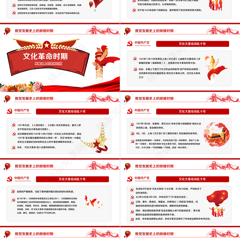 中国共产党光辉历程PPT精美大气建党103周年党史学习教育党课课件