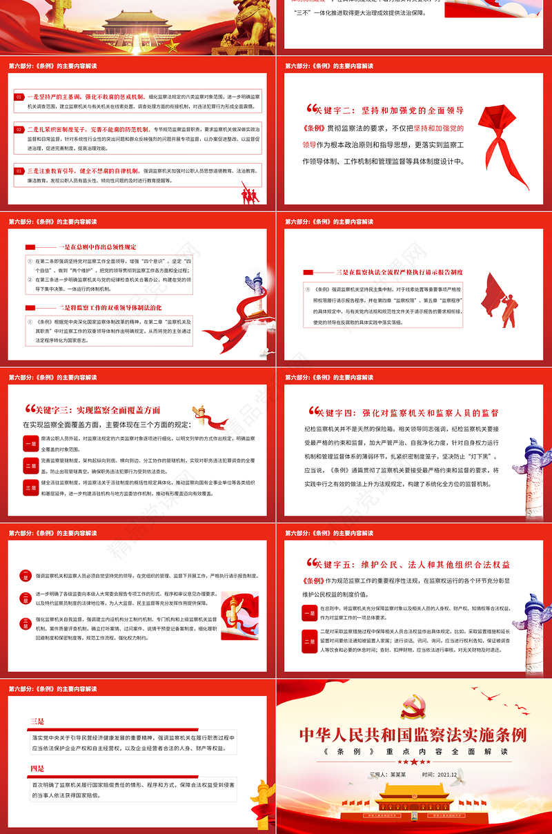 《中华人民共和国监察法实施条例》重点内容解读PPT党政风优质党政风学习监察法专题微党课课件