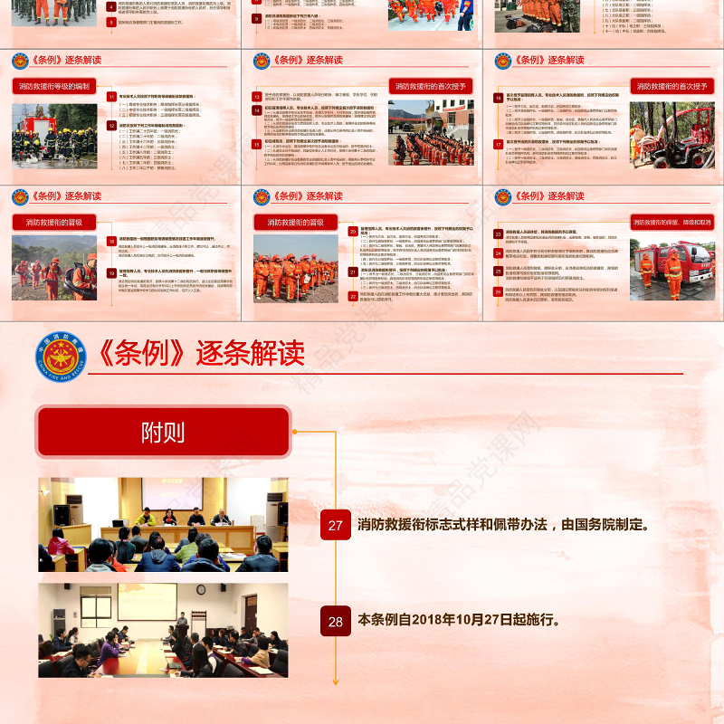 消防救援衔条例2PPT