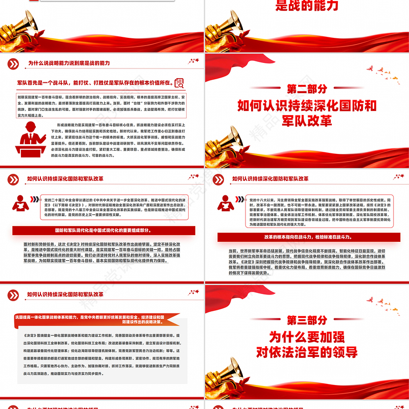 全力以赴扛起的时代重任PPT红色精美怎么看打好实现建军一百年奋斗目标攻坚战党课下载