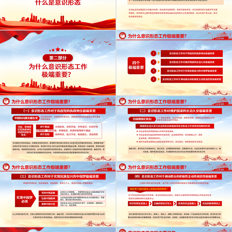 2021坚定不移做好新时代意识形态工作PPT党政风意识形态专题党课学习课件