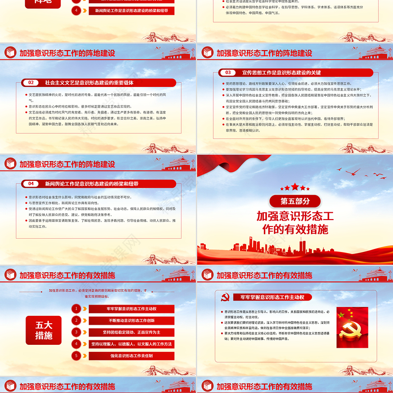 2021坚定不移做好新时代意识形态工作PPT党政风意识形态专题党课学习课件