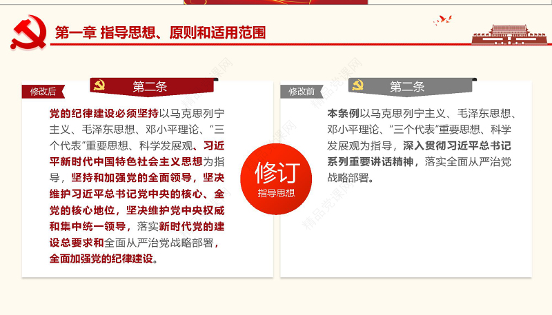 2019黄色处分条例PPT模板