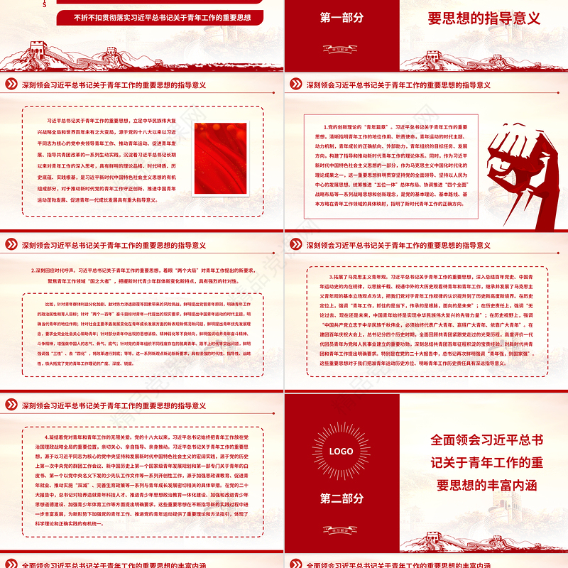 2023新时代党的青年工作的根本遵循PPT优质党建风深入学习贯彻习近平总书记关于青年工作的重要思想专题党课课件