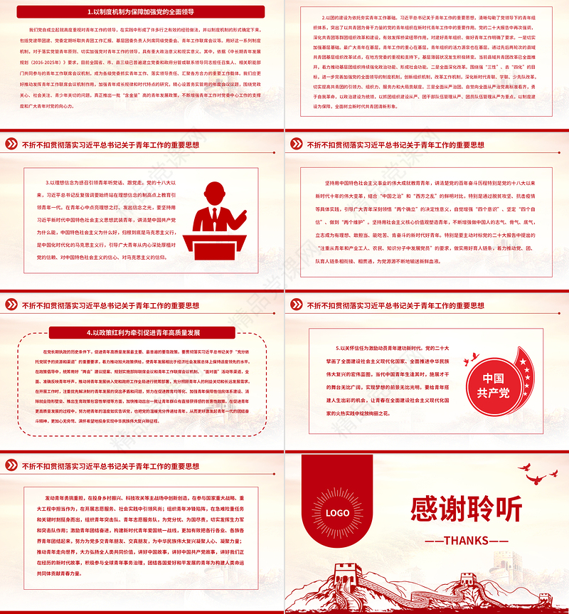 2023新时代党的青年工作的根本遵循PPT优质党建风深入学习贯彻习近平总书记关于青年工作的重要思想专题党课课件