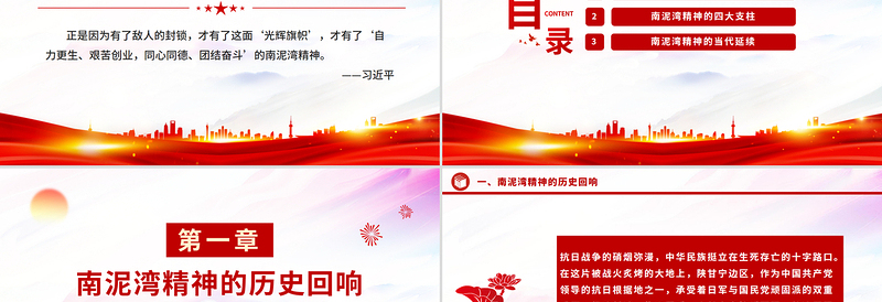 南泥湾精神PPT中国共产党人的精神谱系党课