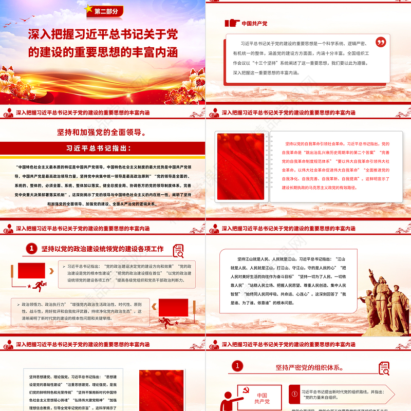 2023深入学习领会习近平总书记关于党的建设的重要思想PPT精品风党员干部学习教育专题党课课件