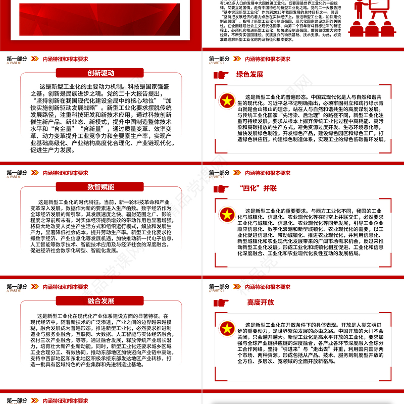 2024坚持走中国特色新型工业化道路PP把高质量发展的要求贯穿新型工业化全过程党建党课