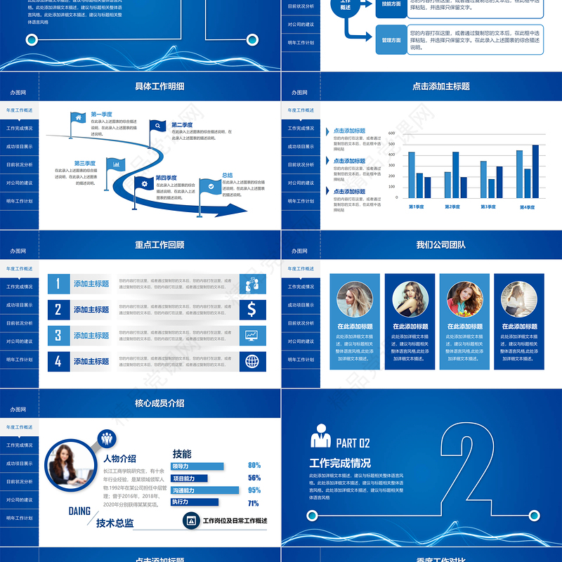 销售部年终总结PPT模板