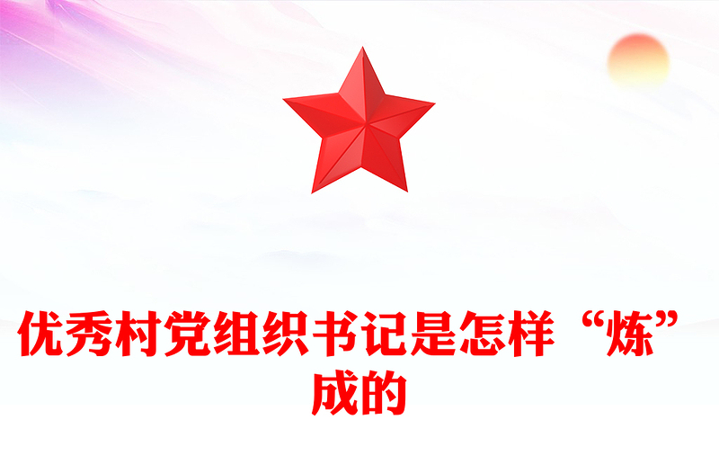 2025优秀村党组织书记是怎样“炼”成的PPT基层党组织建设课件下载(讲稿)